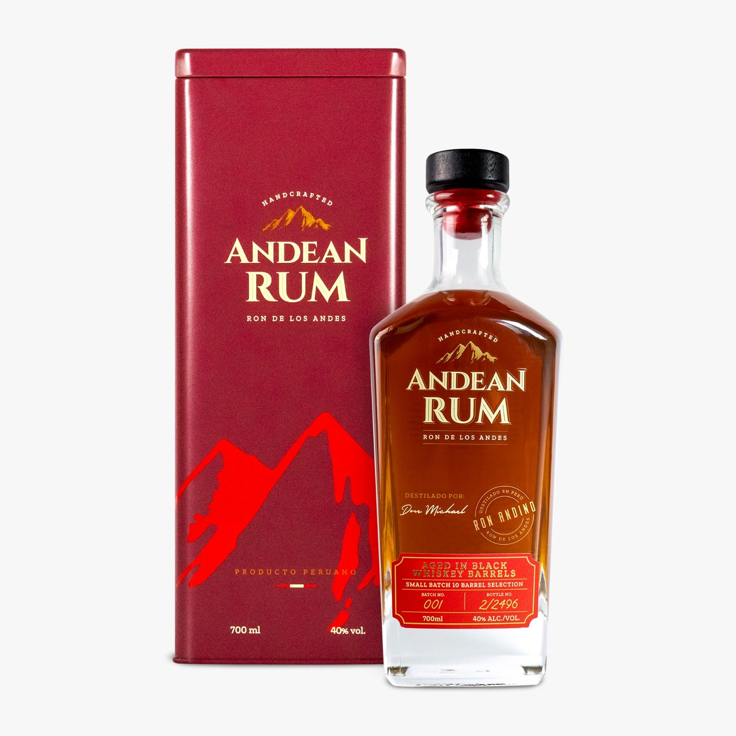 Andean Rum in der schönen Metall-Geschenkbox