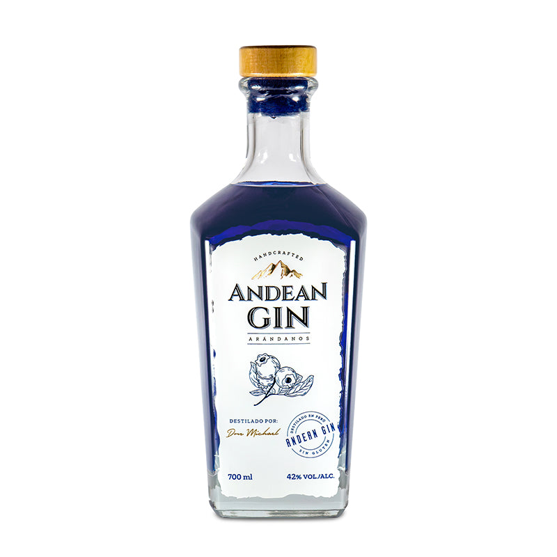 Andean Gin Arándanos in der schönen Metall-Geschenkbox