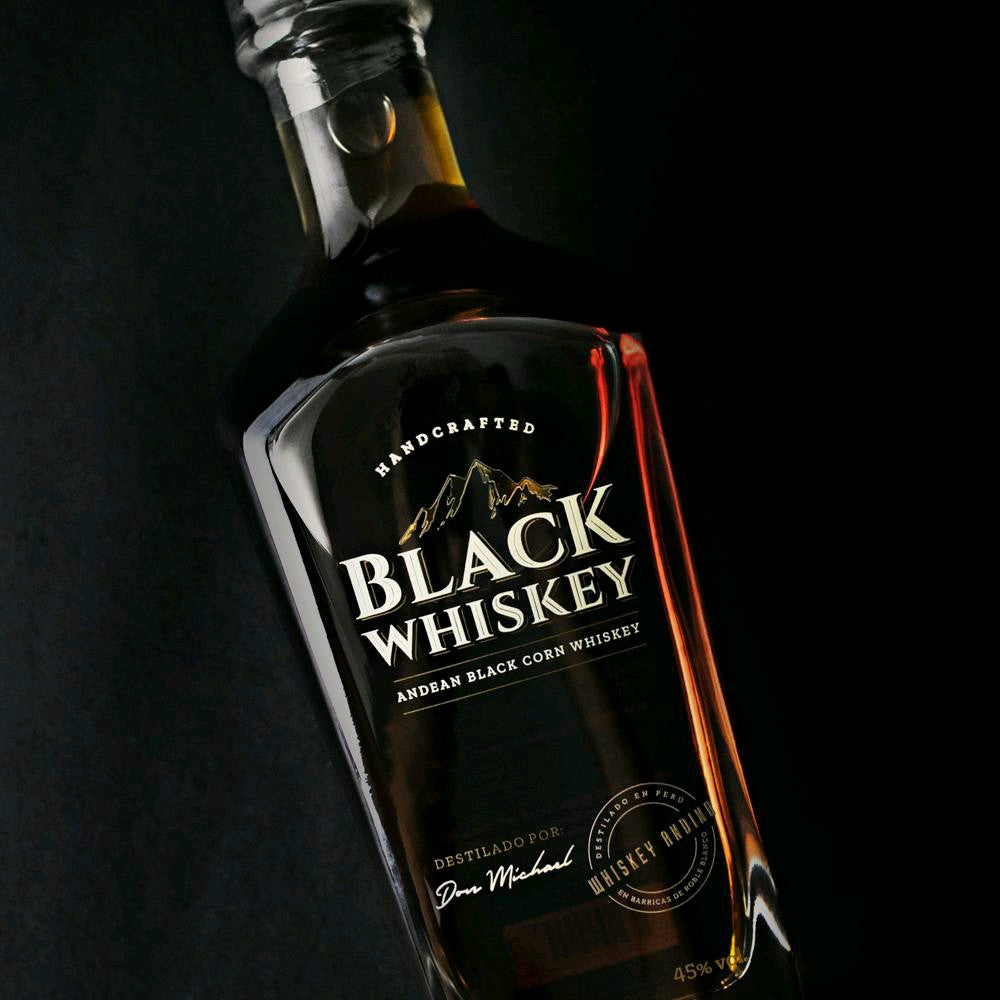 Black Whiskey in der schönen metall Geschenkbox