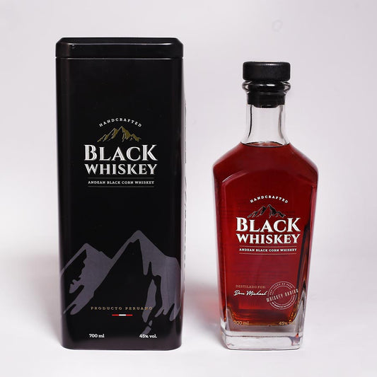 Black Whiskey in der schönen metall Geschenkbox